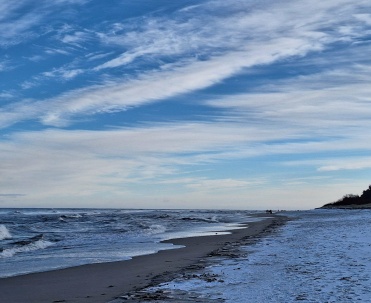 Jastarnia poza sezonem &ndash; zimowa plaża